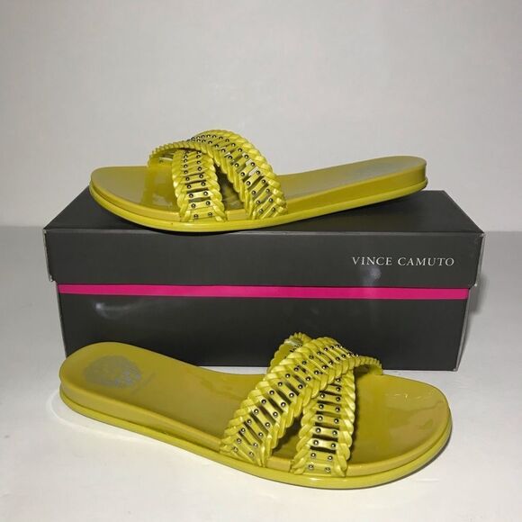 Vince Camuto Erindra Crossband Jelly Slide Sandals - Picture 1 of 6